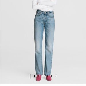 NWT Rag & Bone Alex High-Rise Straight - Tulip